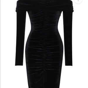 Misscircle black off the shoulder dress